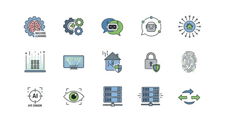 Abstract geometric composition with vibrant color splashes and clean lines suitable for modern design projects