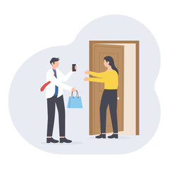 Customer Delivery PNG File On Transparent Background	