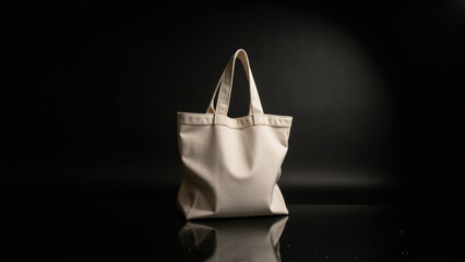 Stylish tote bag made of durable fabric, perfect for everyday use and shopping. Its minimalist design adds elegance to any outfit