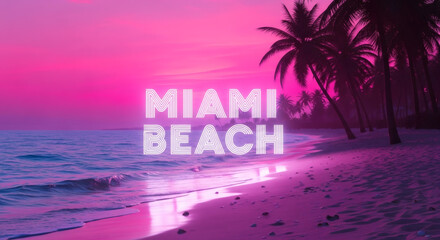 Digital Miami Dream texture, background