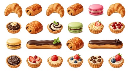 different candies displayed in a pattern
