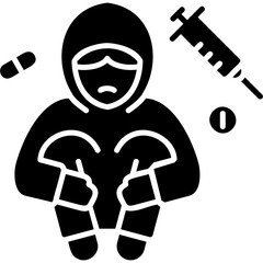 Glyph Solid Addiction Icon