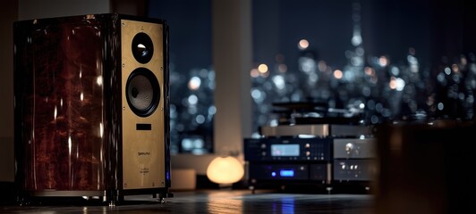 High-End Audio System in Modern Luxury Interior