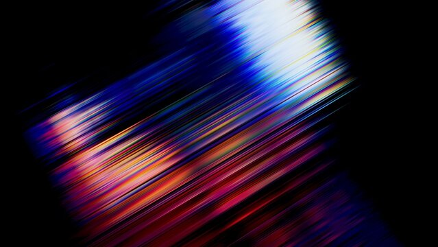 Colorful glass contour with iridescent highlights creates a modern dynamic composition. Deep shadows intensify contrast and depth. 3D render illustration.