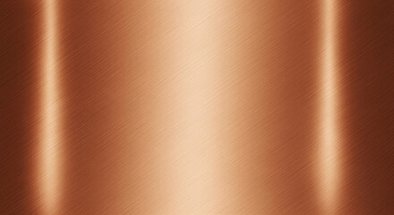 Brushed copper metal texture with shimmering vertical highlights and diagonal lines.