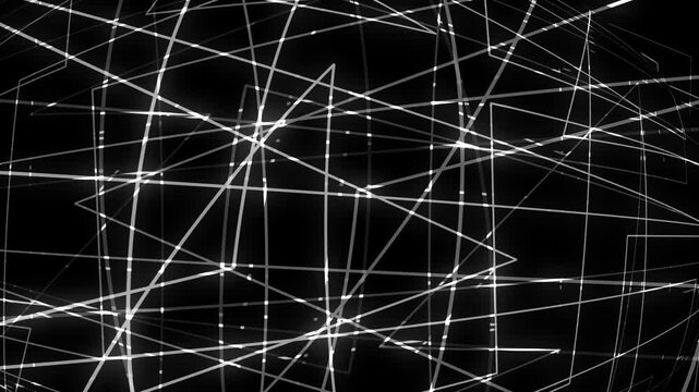 Chaotic White Scratches Grunge Texture Overlay,High contrast black and white background with aggressive moving scratches