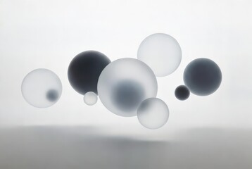 AI morality debate scene, abstract 3D spheres representing viewpoints
