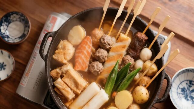 Steaming Oden cuisine【4K】