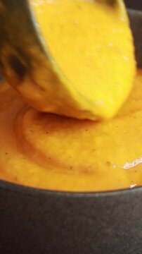 delicious roasted squash pumpkin soup, creamy fall dinner