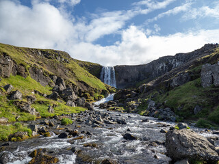 The waterfall Svodufoss in Iceland