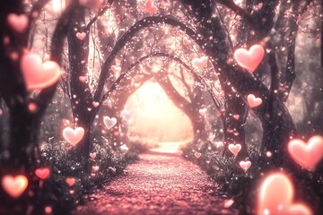 Enchanted love forest.