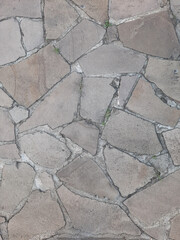 Stone walkway texture background. Floor surface, cobblestone pattern