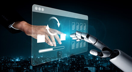 AI automating data synchronization and file management processes, optimizing transfer speed and ensuring seamless backup operations across systems Parse