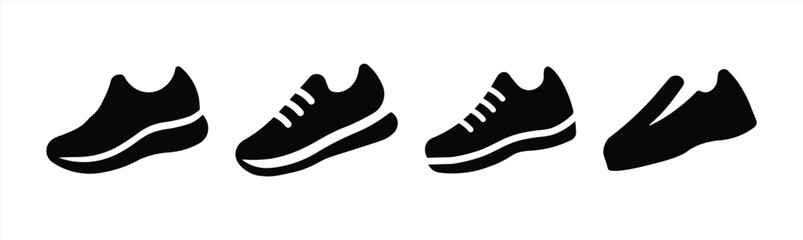 Sneakers icon. Running shoes icon