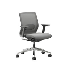 Fototapeta premium Modern ergonomic office chair isolated on transparent background