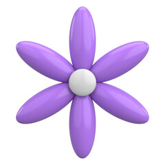 3D Illustration Of The Flower.