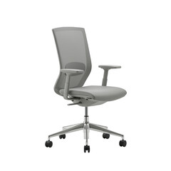 Modern ergonomic office chair isolated on transparent background