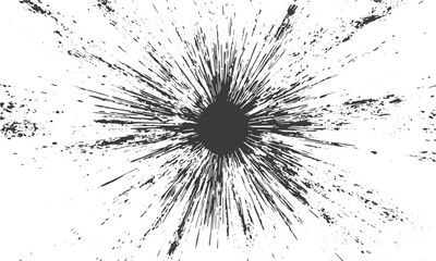 Abstract explosion radial burst ink splatter dynamic background Black ink splatter abstract burst energetic visual background