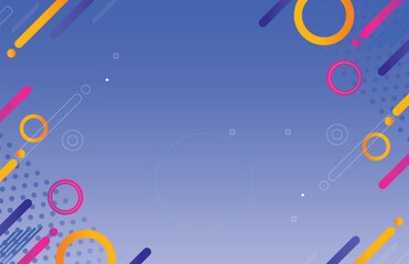 Colorful abstract background with seamless number pattern in a decorative vector design