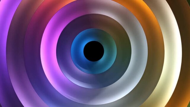 A neon pastel abstract radial gradient looping animation.