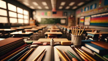 Creative Beginnings: Elementary Classroom Ready for a Day of Learning