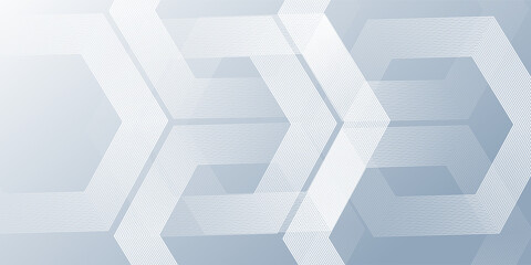 Green white and yellow modern abstract background with geometric shapes and lines