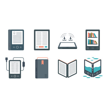Collection of modern e readers and digital devices