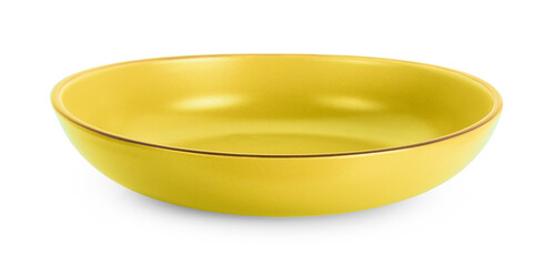 empty bowl isolated on white background.