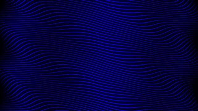 Colorful wave line with dash. Dark BLUE vector background with shining lines.  Abstract wavy multi color geometric mesh line.