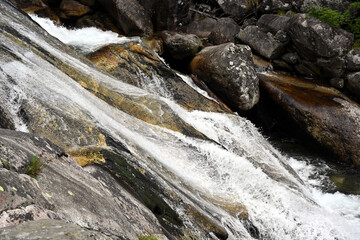 Long Waterfall (slovak: Dlhy vodopad) - one from the complex of waterfalls in the Cold Water Valley in the Slovak High Tatras