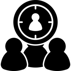 Employee Target Solid Icon