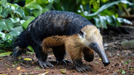 Curious Anteater in Natural Pose