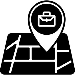 Job Location Solid Icon