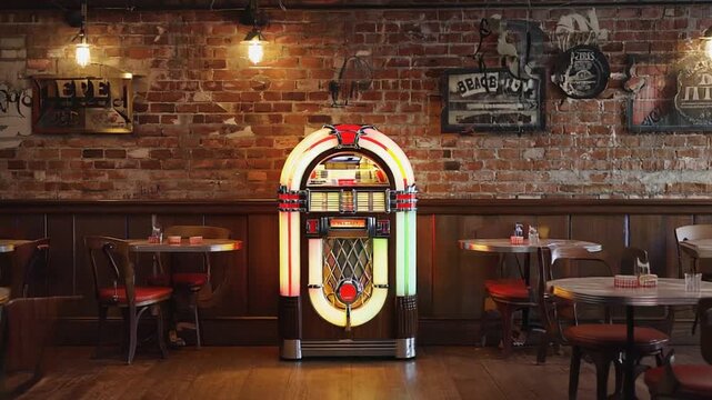 Jukebox in a pub.