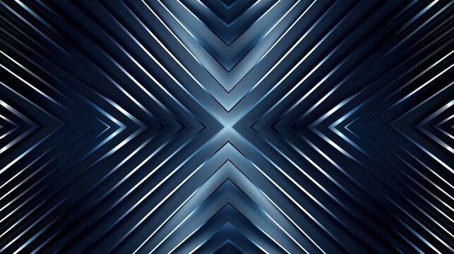 Abstract geometric background with blue and silver lines forming an x shape creating a futuristic wallpaper design on dark backdrop