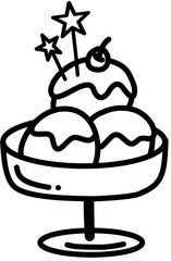 ice cream in a glass