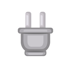 Electrical plug icon, electric plug vector illustration, plug clip art, isolated on white background