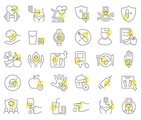 World Diabetes Day Icons
