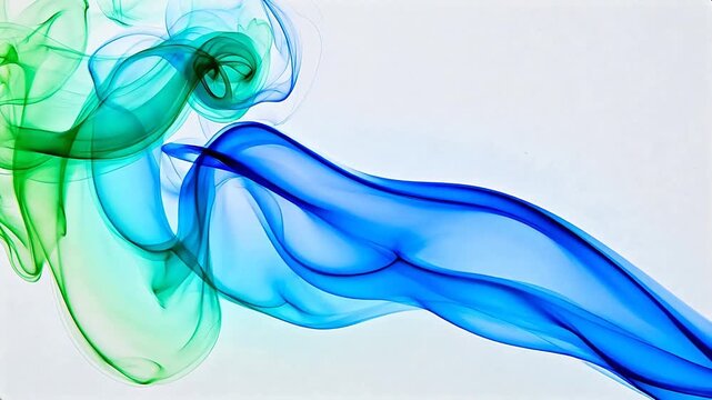 Colorful swirling smoke pattern