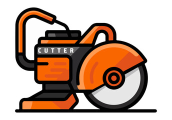 Cutter Machine Vector, vector illustration of a logotype industrial cutter machine isolated on white background, cut, vector, illustration, logotype, industrial, cutter, machine, isolated