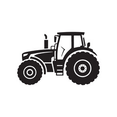 tractor isolated on white. vector eps 10