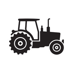 tractor isolated on white. vector eps 10
