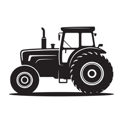 tractor isolated on white. vector eps 10
