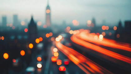 Modern blurred city background, perfect for business presentations, professional website headers, and futuristic corporate designs