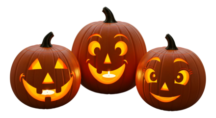 halloween pumpkin isolated on white