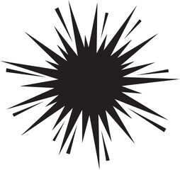 Fototapeta premium Abstract Black Burst Vector Illustration A Stylish Geometric Design for Various Uses