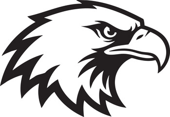 Obraz premium Majestic Eagle Head Vector Illustration for Graphic Design
