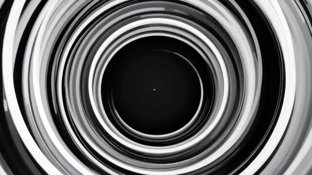 Endless looping animation of a moving time spiral, featuring an infinite zoom through a swirling abstract clock. A seamless, hypnotic motion background symbolizing time, eternity, and continuity.