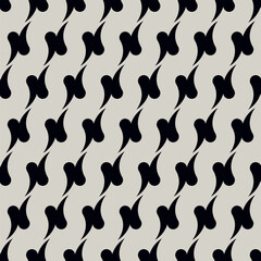Vintage Art Deco Seamless Pattern. Geometric decorative with black elements. Retro background. Wallpaper. Paper, print, textile