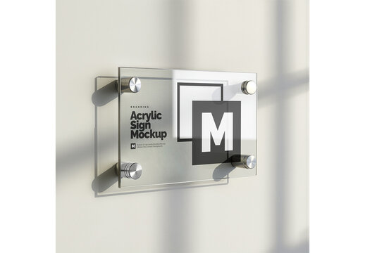 Acrylic Sign Mockup